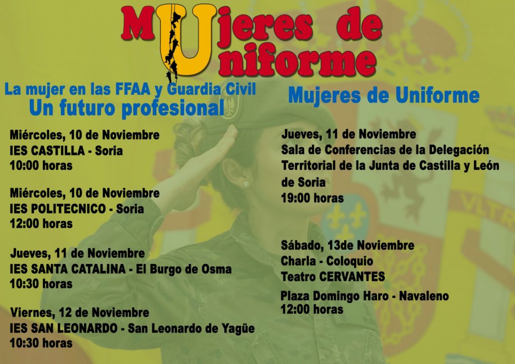 Cartel Mujeres de Uniforme