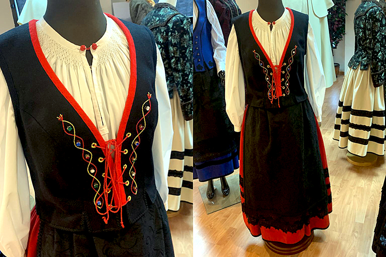 Los trajes son verdaderas joyas de la confección con detalles muy cuidados.