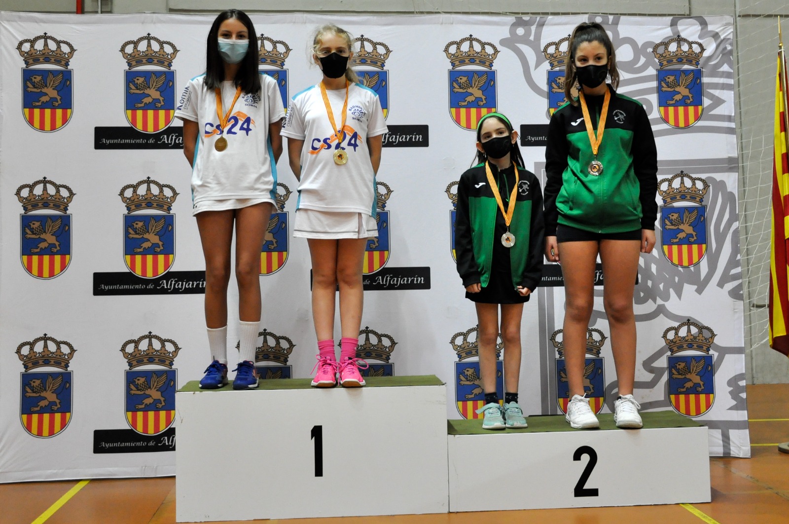 Jimena y Lucía, vencedoras del DF sub13