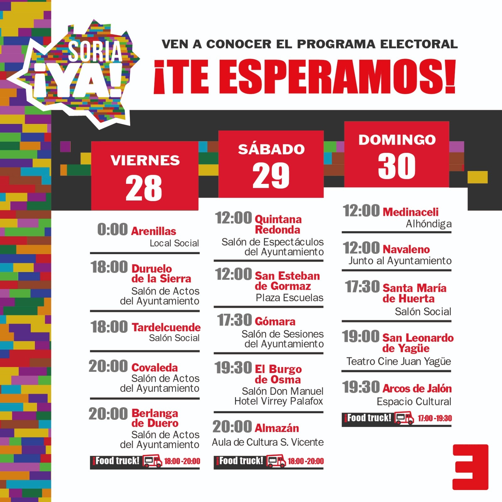 Calendario campaña
