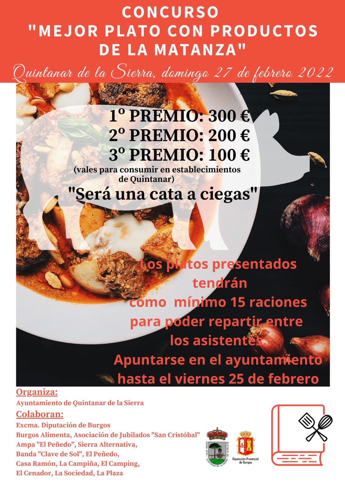 Concutrso de platos con productos de la matanza