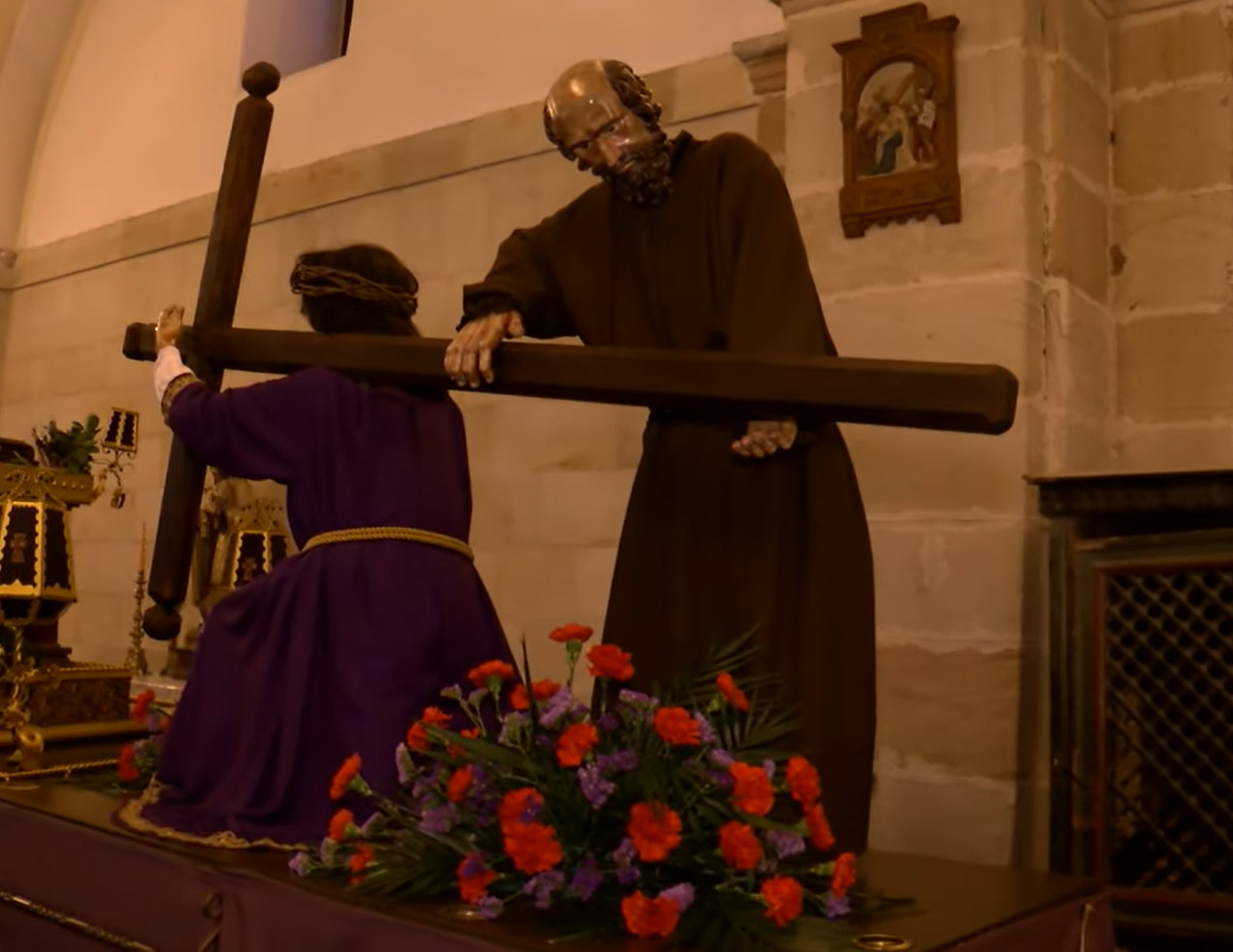 Cristo con el Cirineo