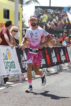 MIguel Alonso durante la maratón