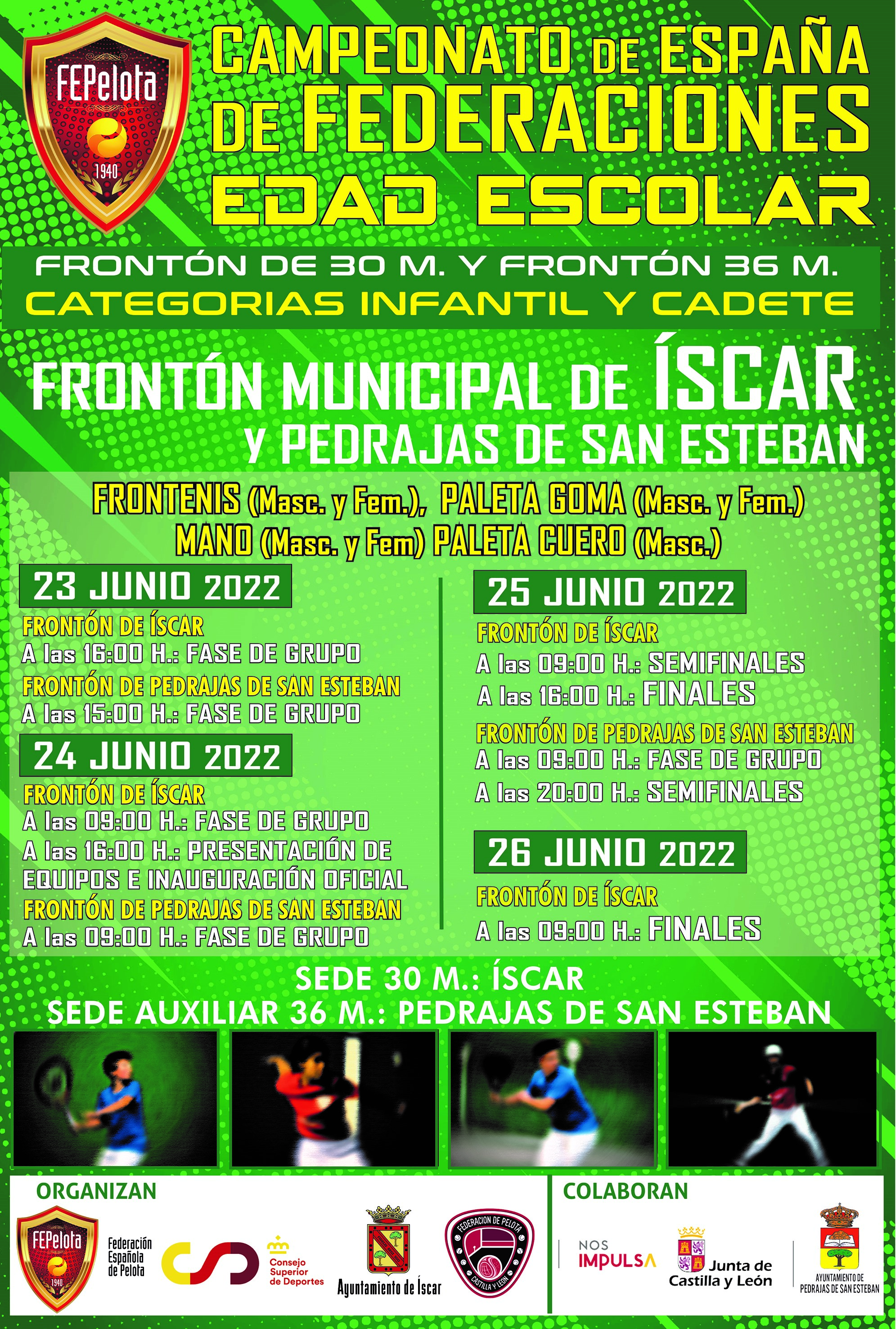 CARTEL CAMPEONATO DE ESPAÑA DE FEDERACIONES