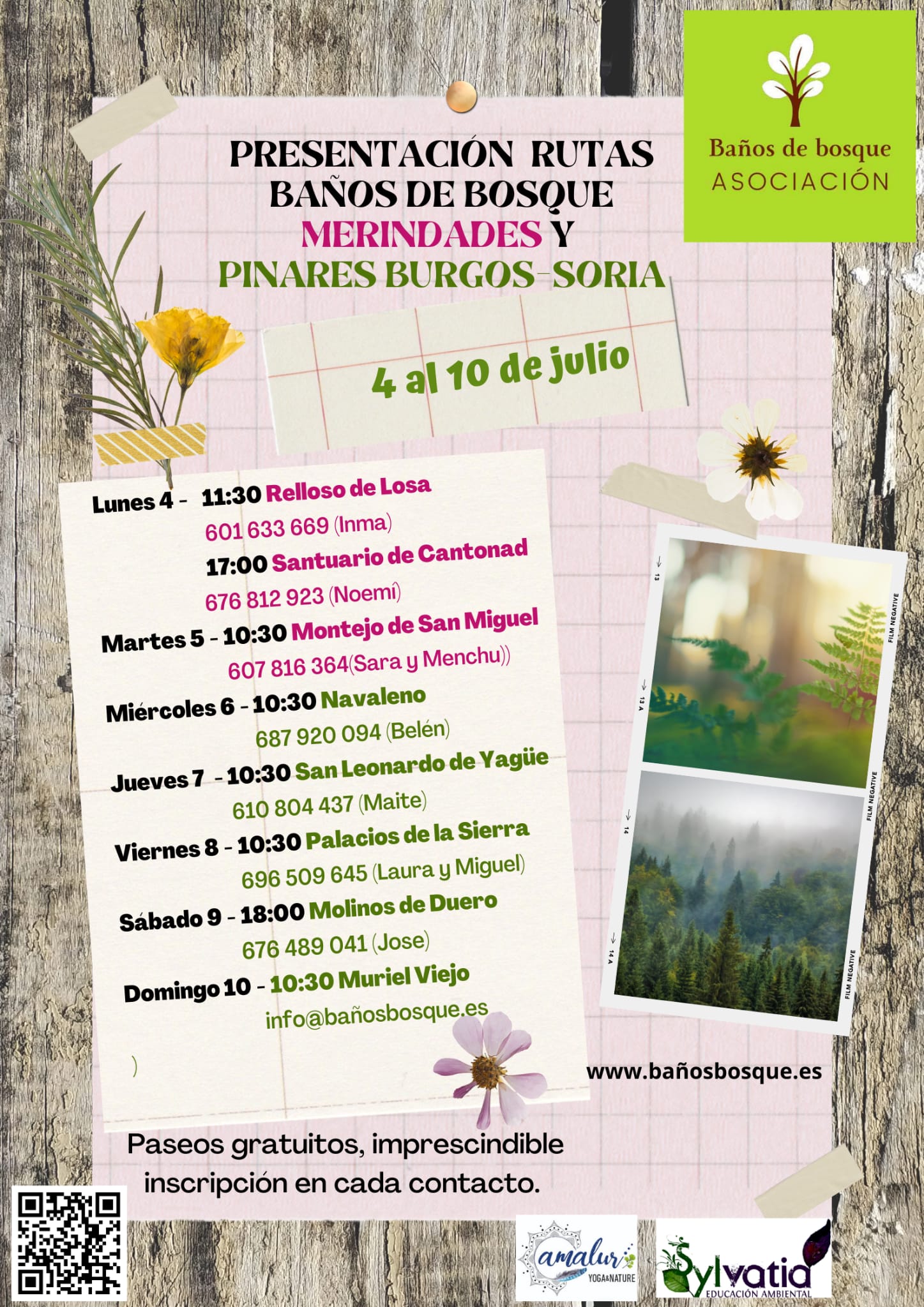 CARTEL BAÑOS DEL BOSQUE