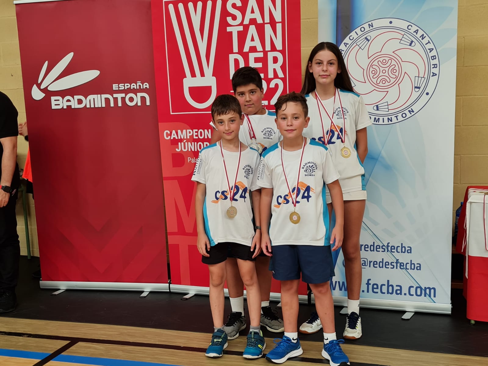 La vuelta a la competición da nuevos triunfos y medallas al Club Badminton Soria-CS24