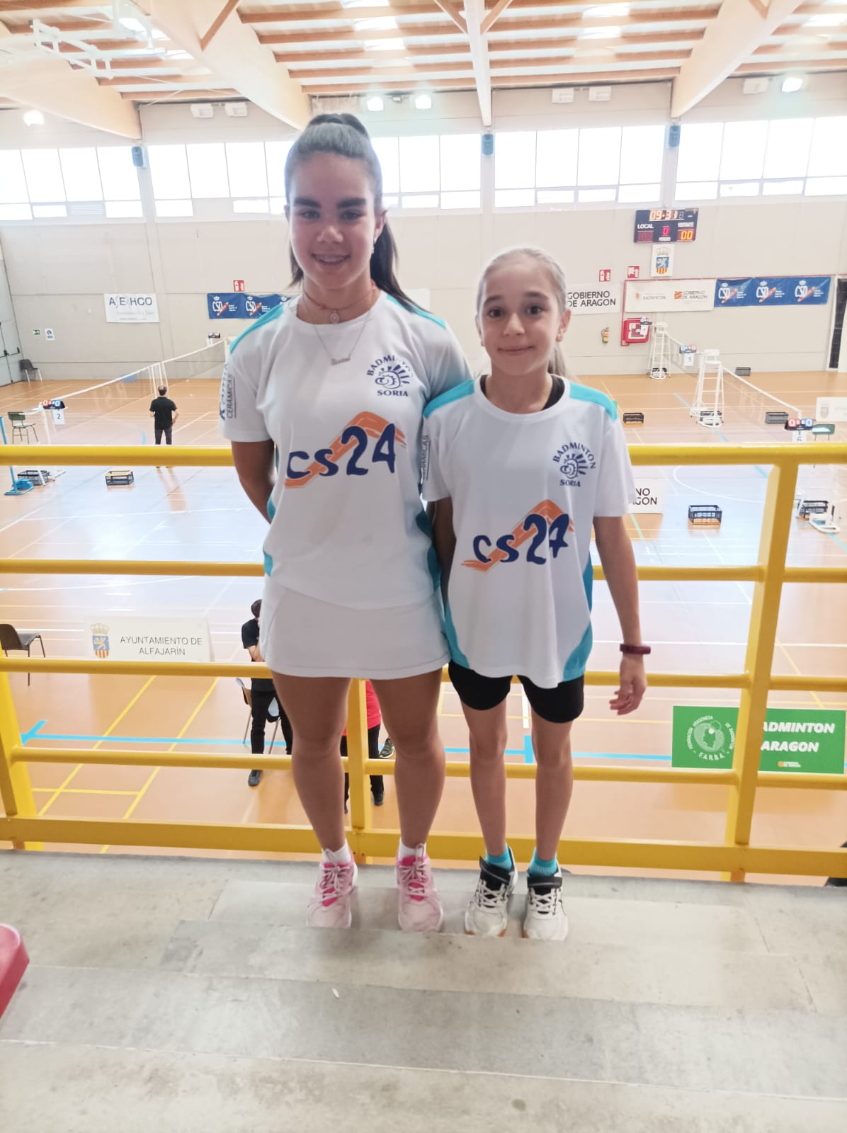 Jugadoras Club Badminton Soria-CS24 en Alfajarin
