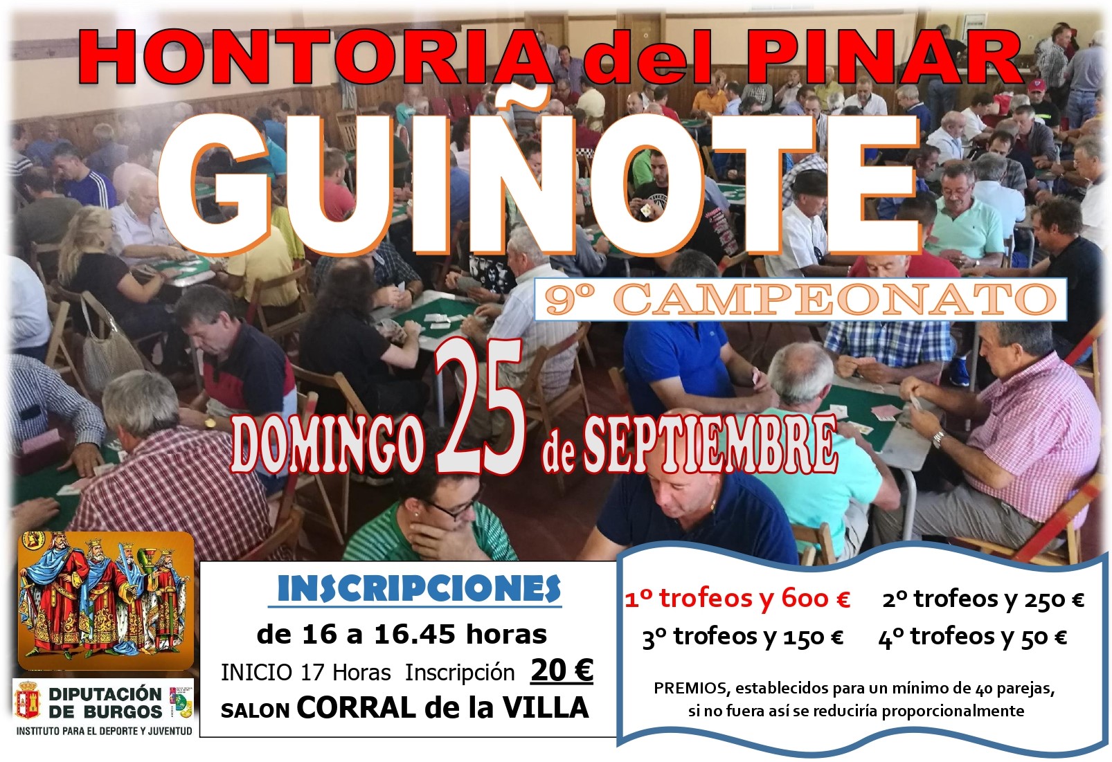 Novena edición del Campeonato de Guiñote de Hontoria del Pinar