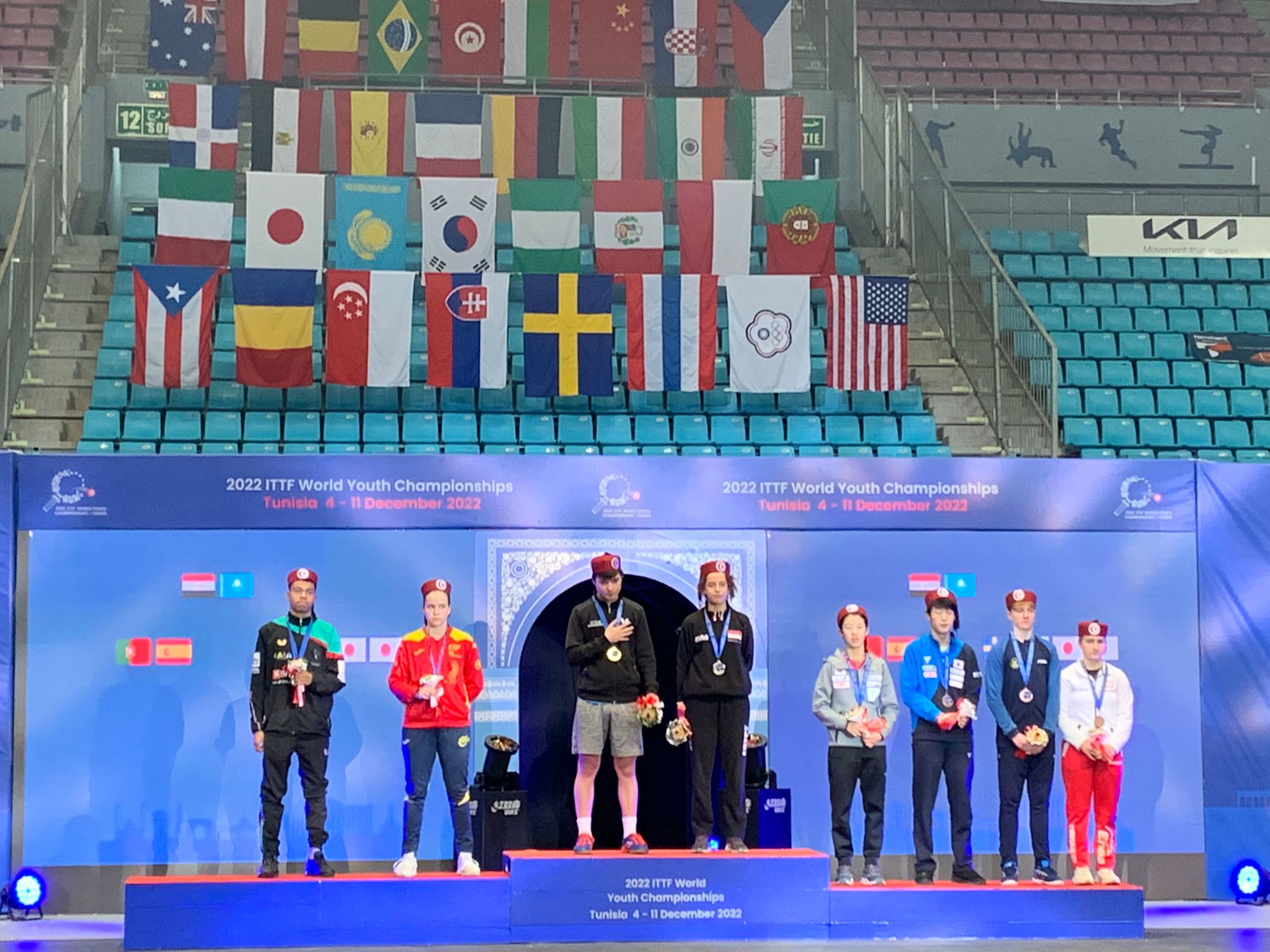 Podium del Mundial