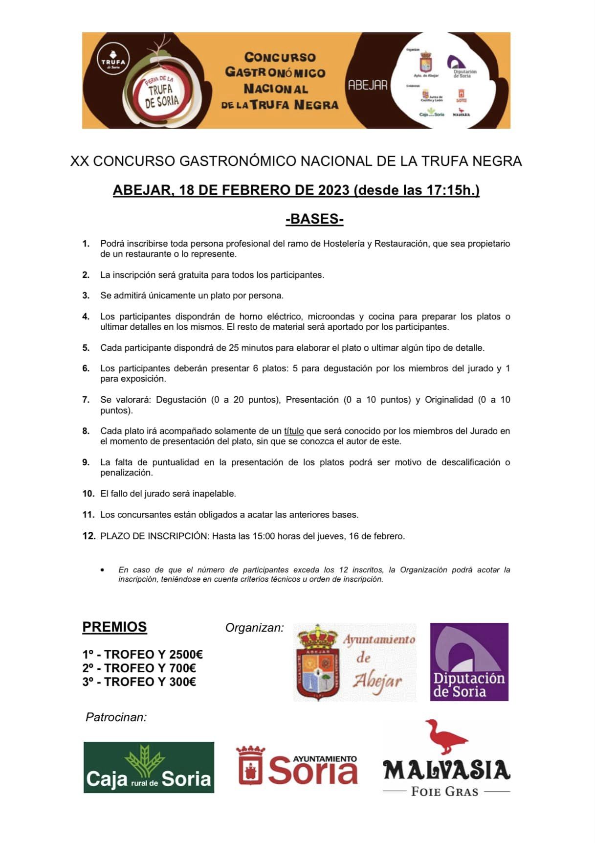 CONCURSO DE LA TRUFA