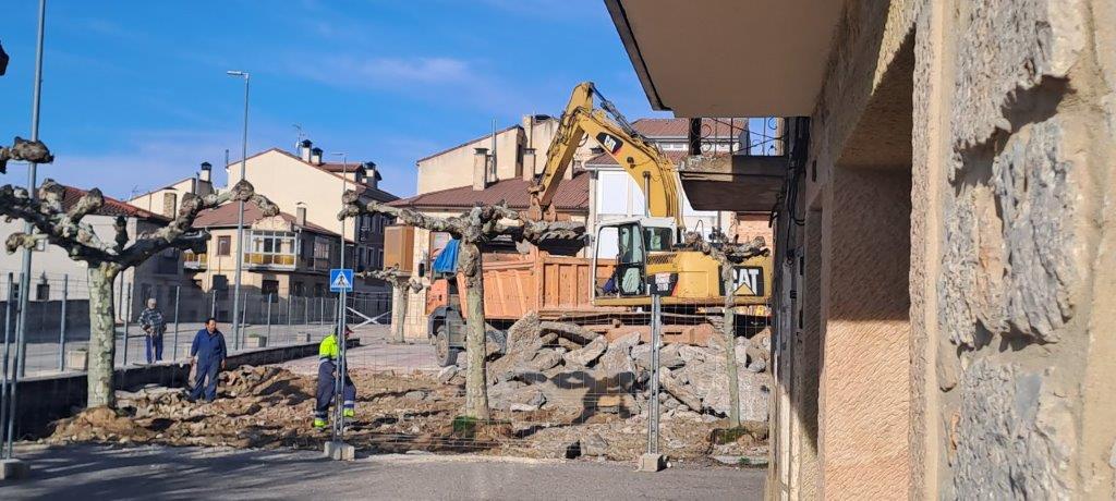 Obras plaza Hontoria