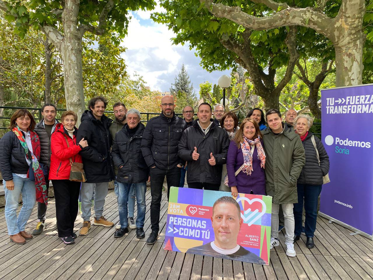 El Secretario de Estado de Derechos Sociales apoya en Soria la candidatura de Podemos, encabezada por Alberto Sanz