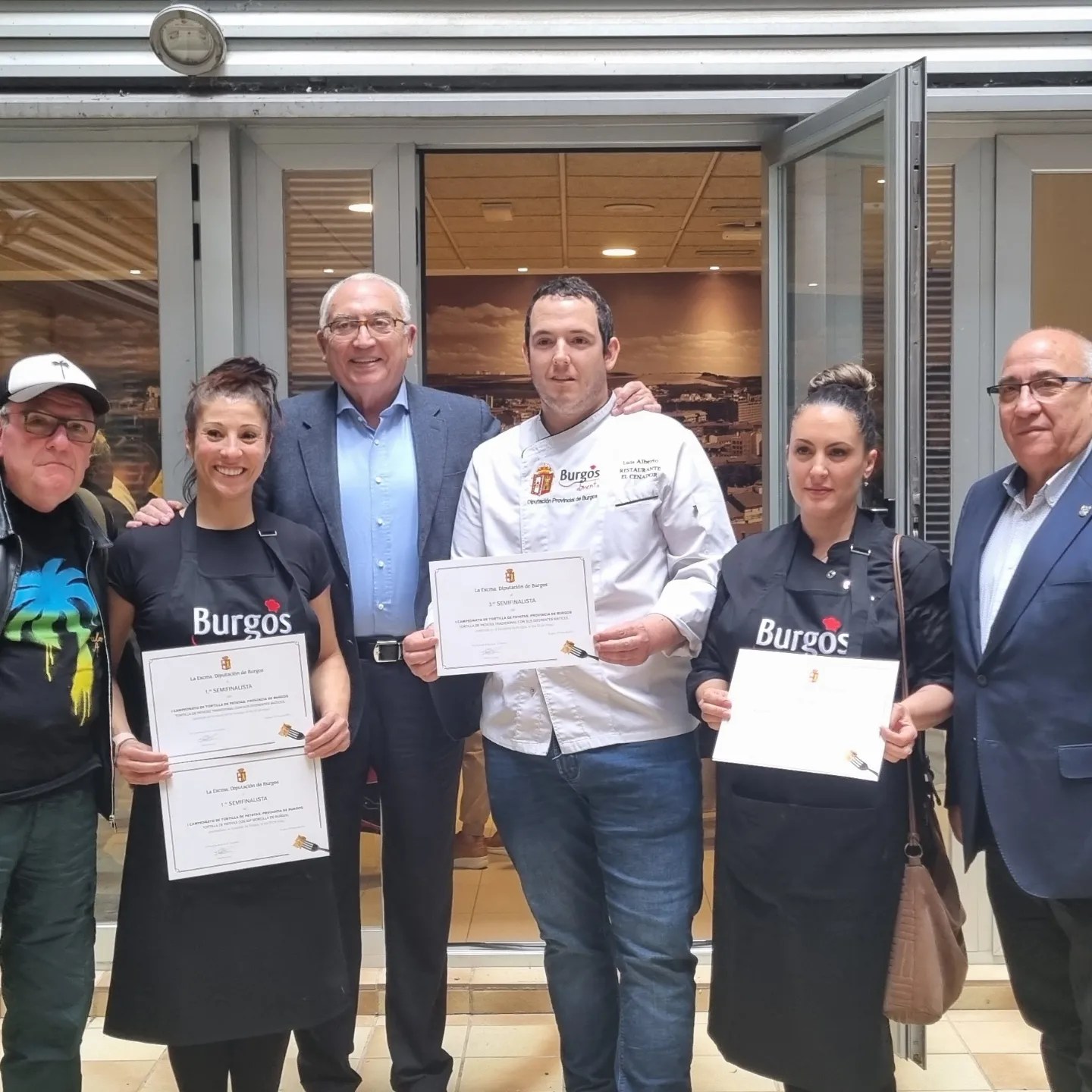 Foto de los ganadores en Burgos