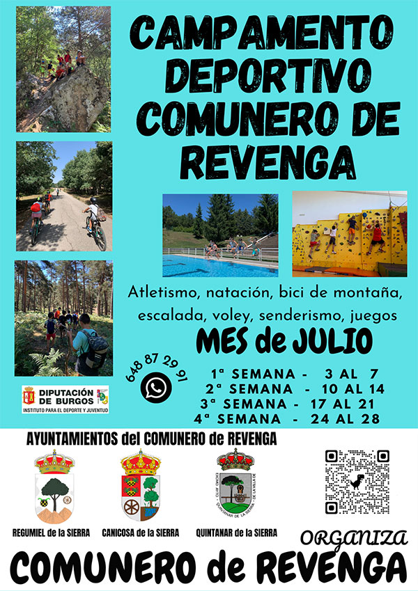 El Comunero de Revenga organiza campamentos deportivos durante el mes de julio