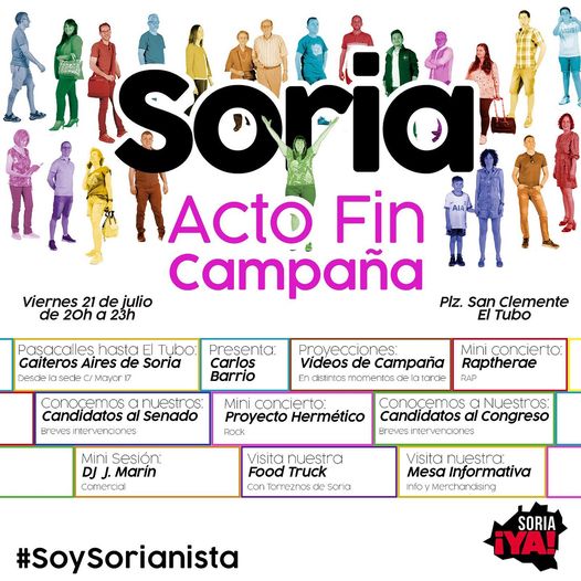 ACTO FIN DE CAMPAÑA DE SORIA YA