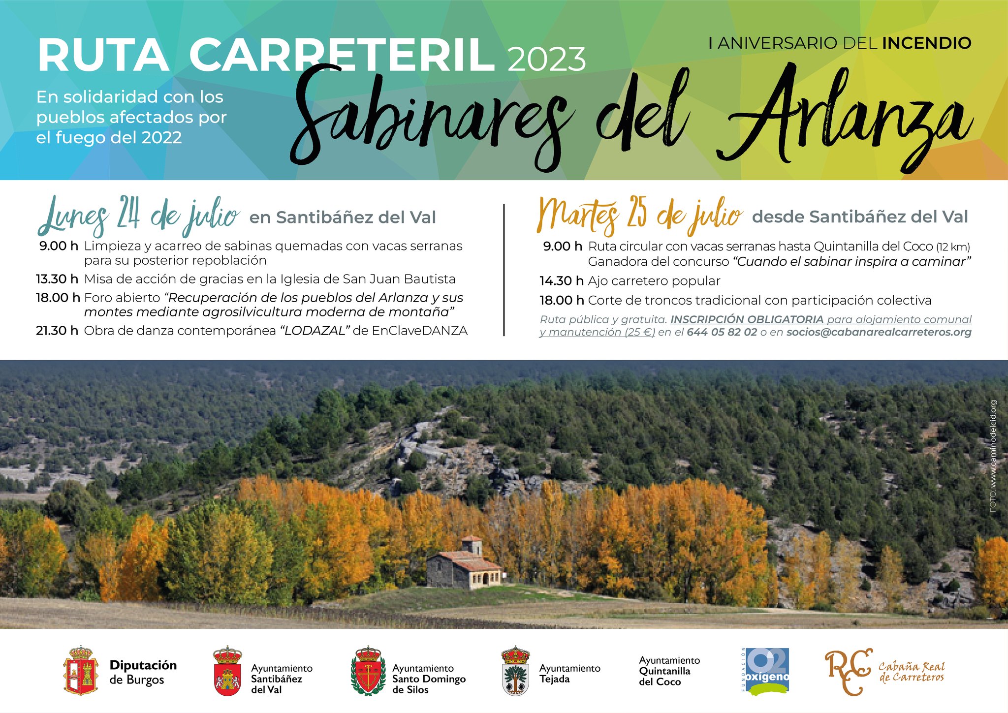 RUTA CARRETERIL UN AÑO DEL INCENDIO