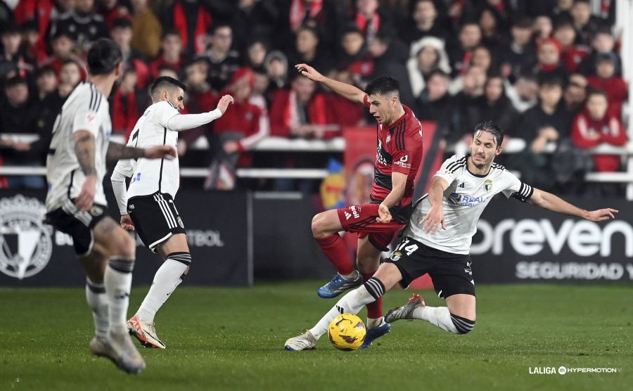 Burgos CF y CD Mirandés se reparten los puntos en el derbi que cierra la primera vuelta como local de los blanquinegros (0-0)