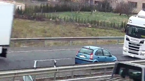 La Guardia Civil investiga a una conductora que circuló un kilómetro en sentido contrario por la circunvalación de Soria