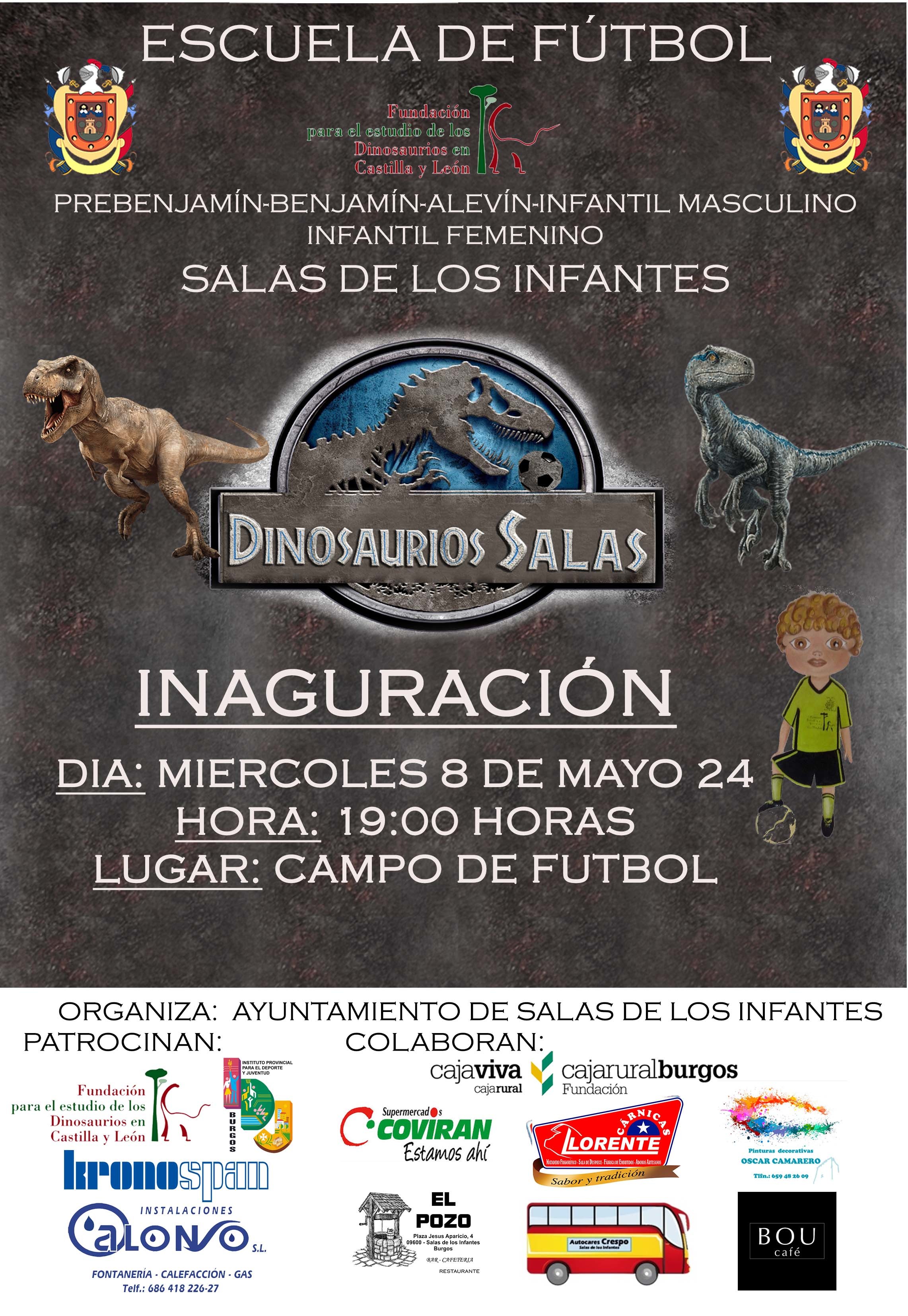 cartel INAGURACION ESCUELA futbol2024