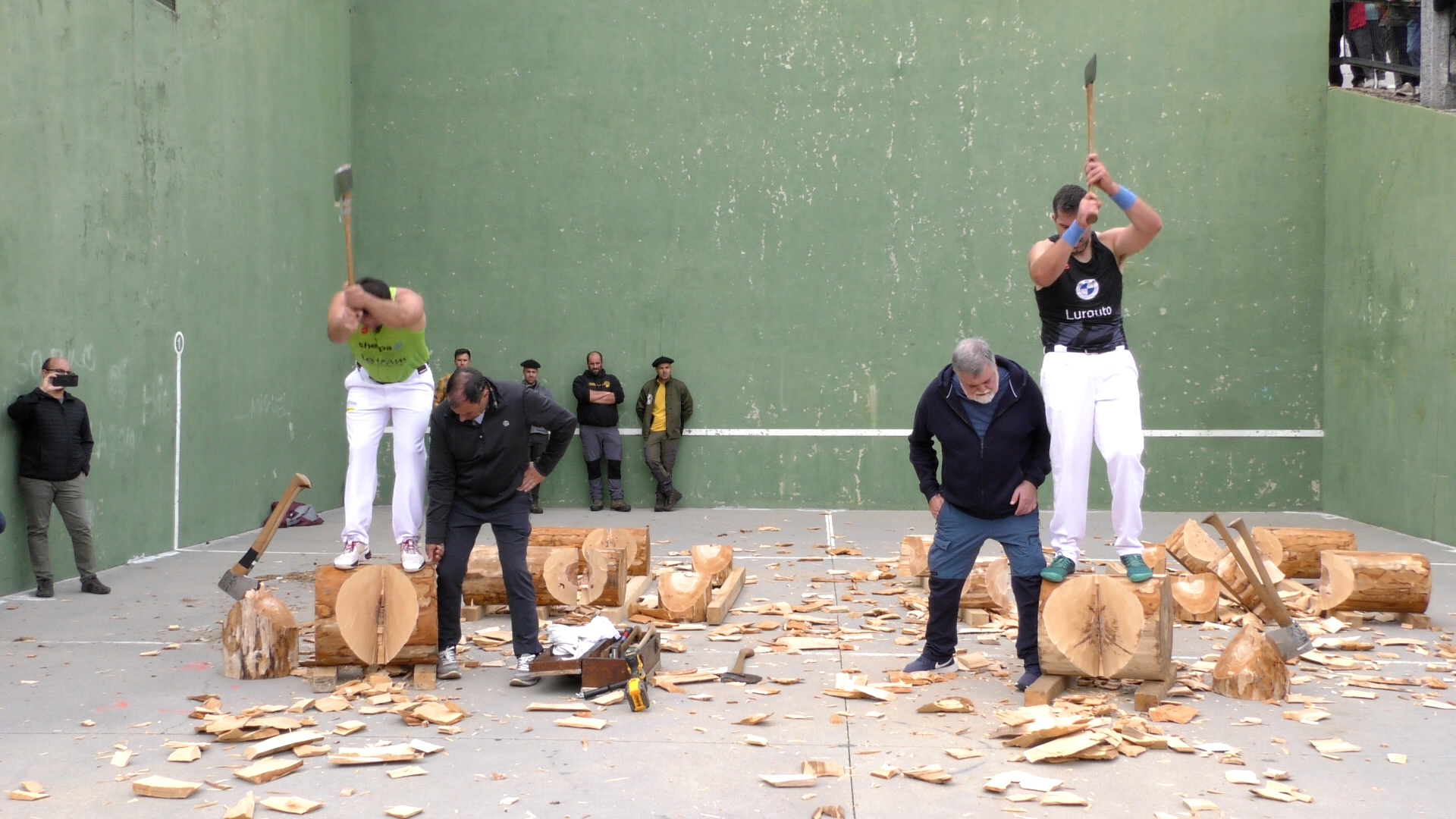 corte de troncos